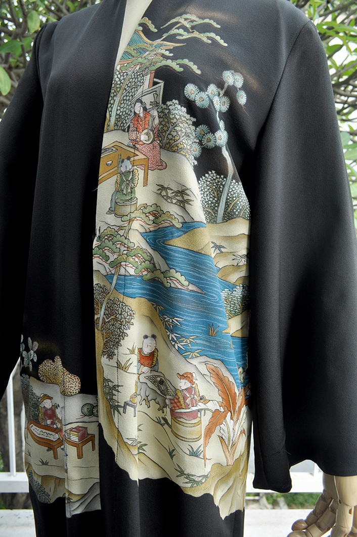 02 - Outerwear Long Black Natural Japanese Outerwear Long Black Natural Japanese