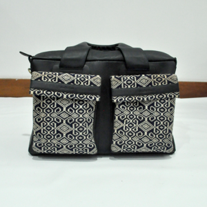 Travel Bag Ethnic Black & Navy
