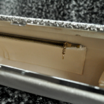 Clutch Silver Glittery