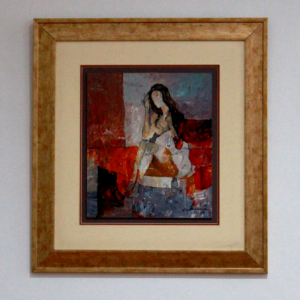 Lukisan Wanita Abstract #2 Acrylic