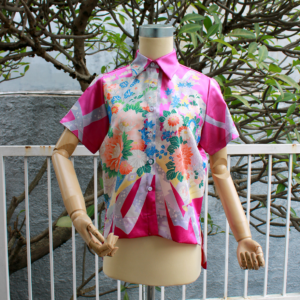 Blouse Purple Flowers