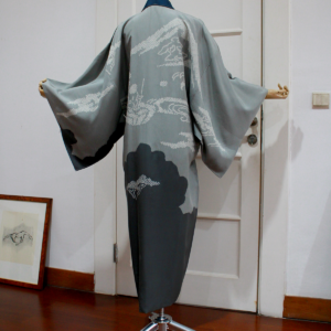 Kimono Shibori Ombre Gray