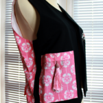Outer Vest Batik Black-Pink
