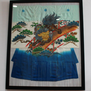 Dekorasi Dinding Uchikake Anak Biru